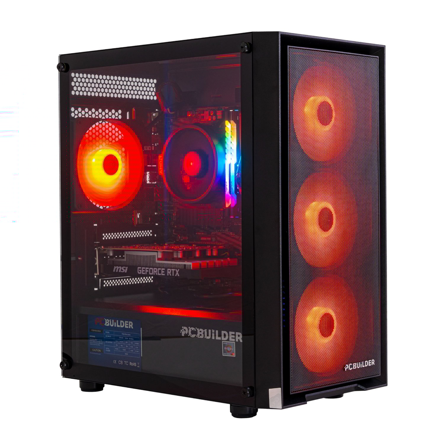 PCBuilder Ryzen 5 5500 SCOUT Windows 11 Gaming PC