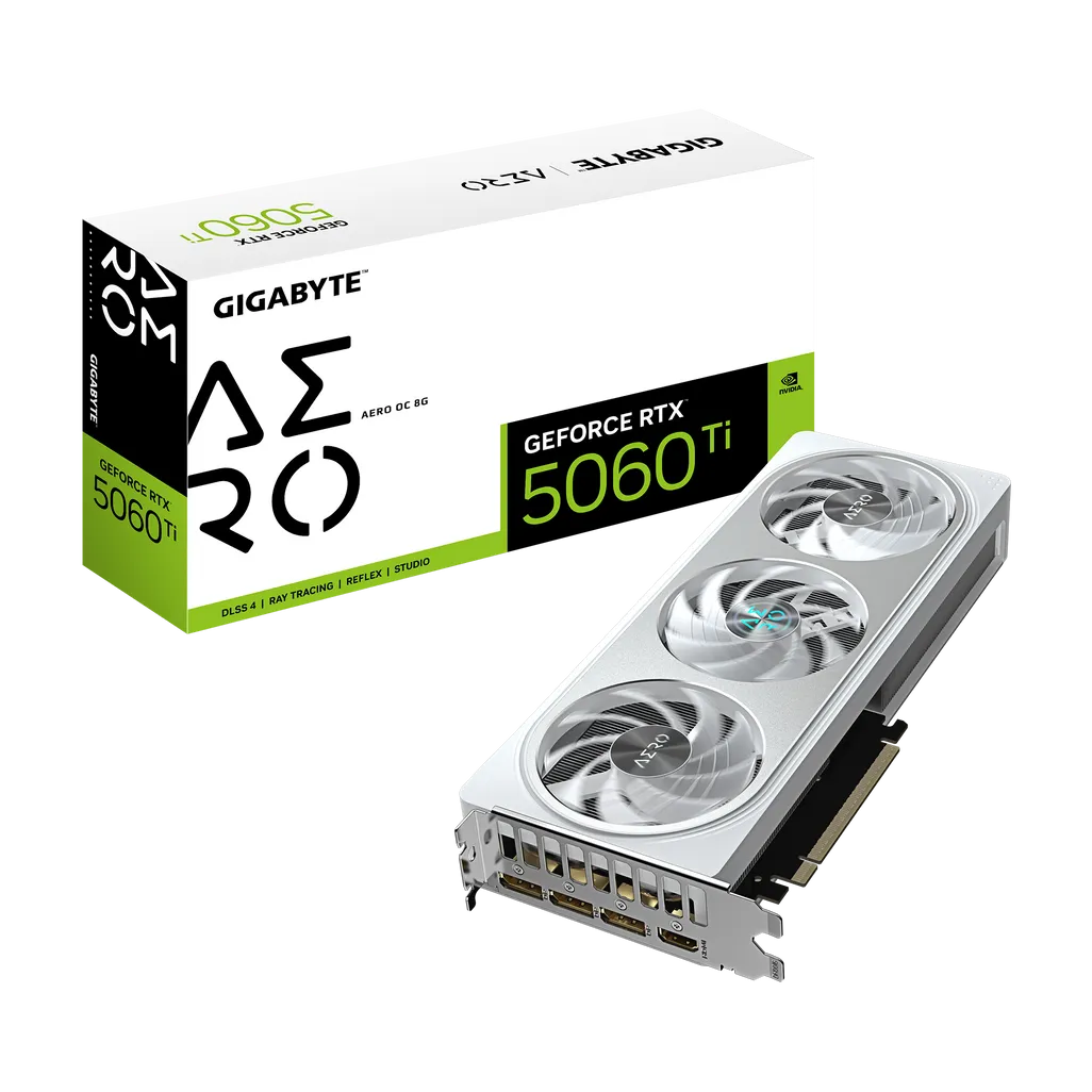 GIGABYTE GeForce RTX 5060 Ti AERO OC 8G Graphics Card