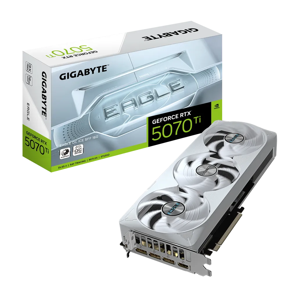 GIGABYTE GeForce RTX 5070 Ti EAGLE OC ICE SFF 16G Graphics Card