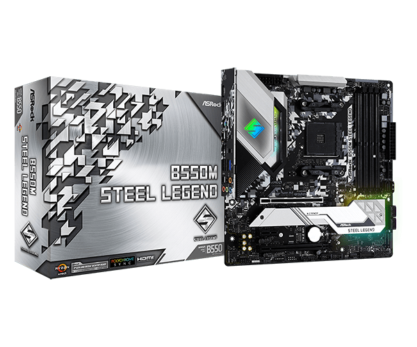 ASRock B550M Steel Legend AM4 M-ATX Motherboard