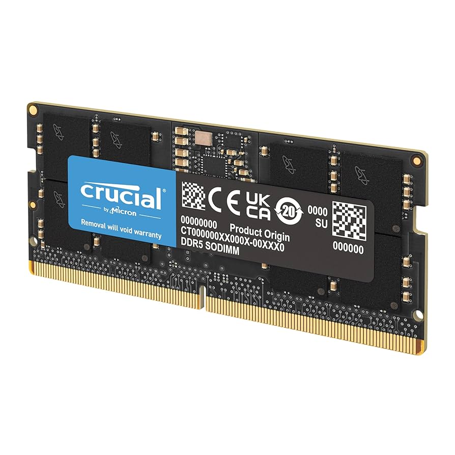 Crucial 8GB 5600MHz DDR5 SODIMM Notebook Memory