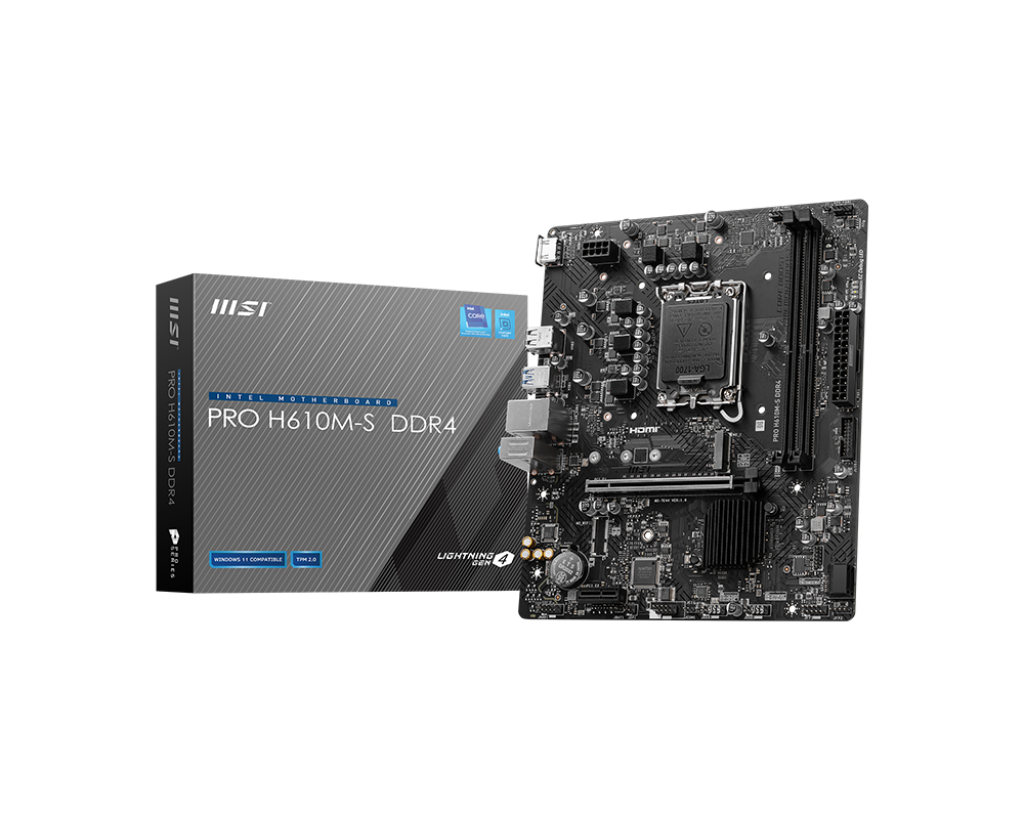 MSI H610M-S PRO LGA1700 M-ATX DDR4 Motherboard