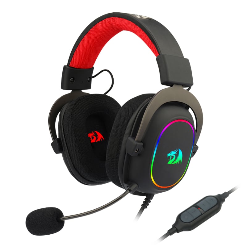  REDRAGON Over-Ear ZEUS-X USB RGB Gaming Headset – Black