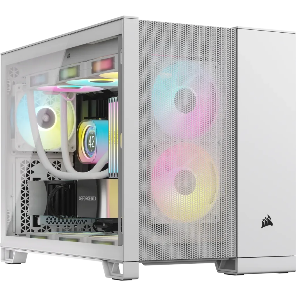 Corsair 2500D AIRFLOW, Midi Tower, PC, White, ATX, 18 cm, 40 cm