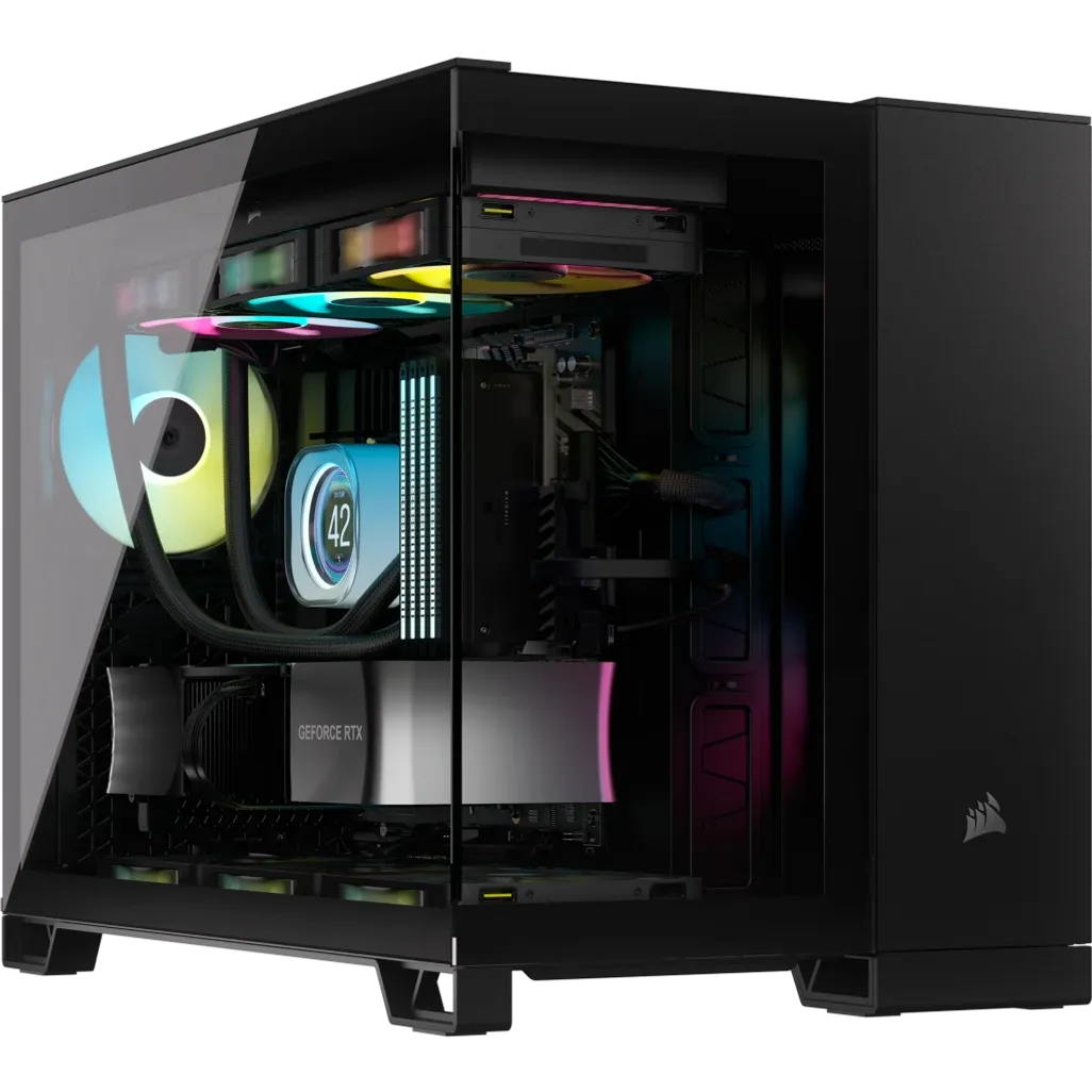 Corsair 2500D AIRFLOW, Midi Tower, PC, Black, ATX, 18 cm, 40 cm