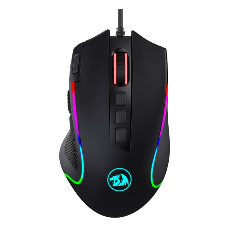 REDRAGON PREDATOR 4000DPI RGB Ergo Gaming Mouse – Black