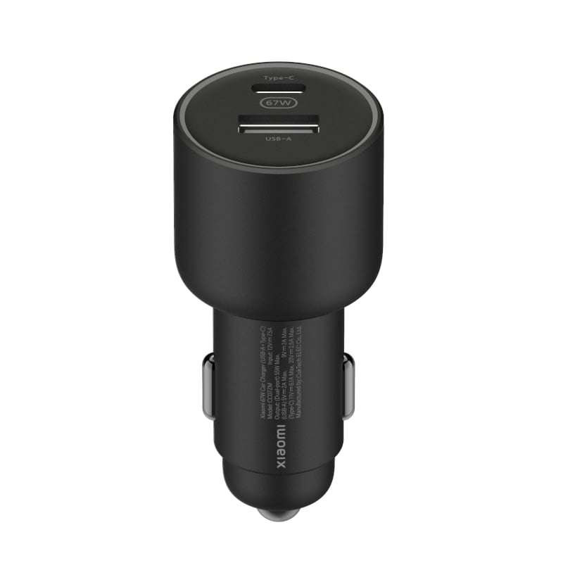 Xiaomi 67W Car Charger USB-A and Type-C  (45w through type C) 